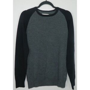 Current/Elliott Sweater Men's Size Medium‎ Grey Blue Wool Long Sleeve Crew Neck